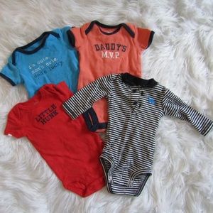4 Baby Boy Onesies